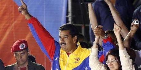 Nicolas Maduro et sa femme, hier, à Caracas