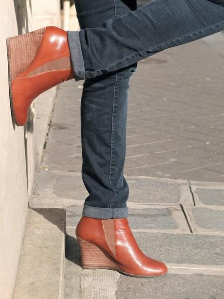 Welcome back sun ! boots Jonak
