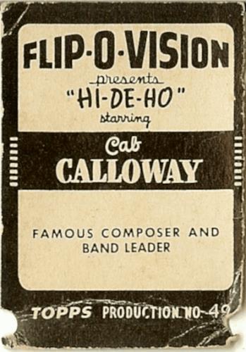 Flip O'Vision : le flip book de Cab Calloway (1949)