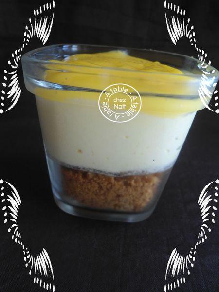 Verrines citron mascarpone et spéculoos Verrines citron mascarpone et spéculoos