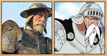 Les célébrités qui ont inspiré certains personnages du manga One Piece Jean Rochefort (acteur français) – Gun Fall