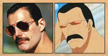 Les célébrités qui ont inspiré certains personnages du manga One Piece Freddie Mercury (chanteur du groupe de rock Queen) – Peeply Lulu