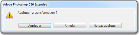 Les masques Photoshop – Partie 1 – Le masque de fusion Appliquer la transformation