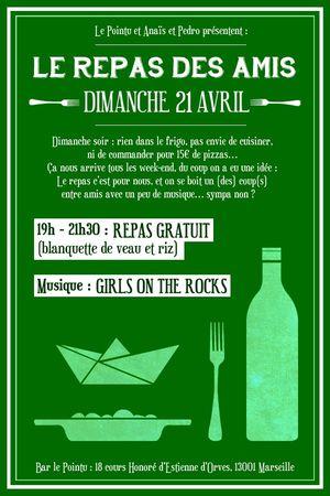 Chuuut ... LE REPAS DES AMIS #2 au POINTU ! Free, free, free 59762_476495859084426_729211129_n