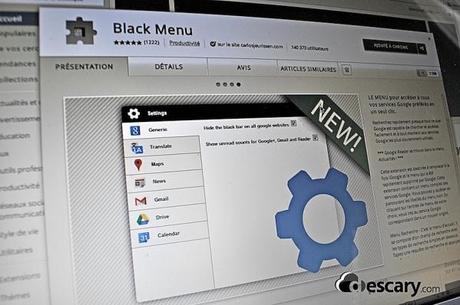 chrome black menu Black Menu pour Chrome: accédez rapidement aux services de Google 
