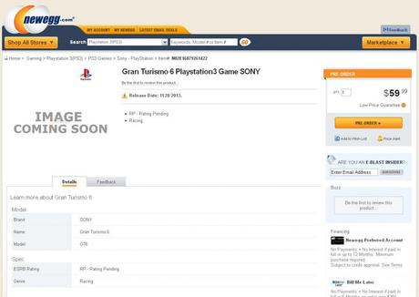 Gran Turismo 6 listé chez un revendeur gran turismo
