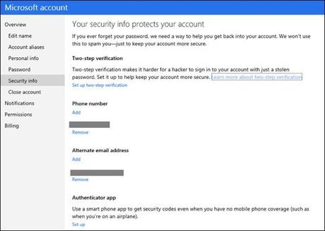 Microsoft Double Authentification
