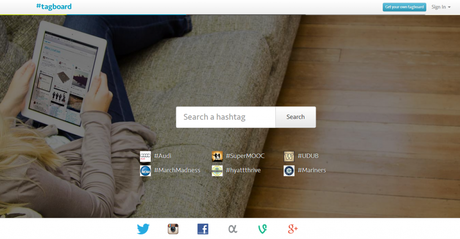 tagboard Tagboard, un moteur de recherche spécialisé dans les hashtags