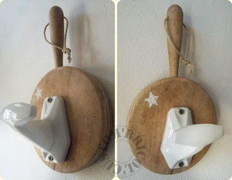 Dinguerie de détournements patère porcelaine - biais