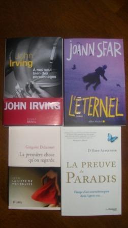 In my mail box: semaine du 15 avril