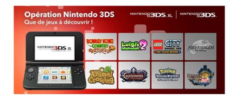 Enregistrez trois jeux parmi une sélection de titres Nintendo 3DS et obtenez un quatrième jeu gratuit, à télécharger via le Nintendo eShop