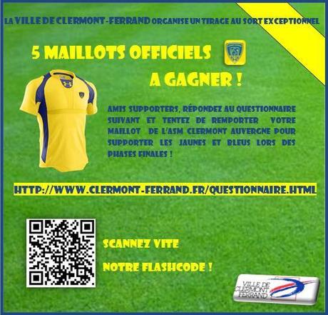 Participez à l’enquête sur les spectateurs de l’ASM Clermont Auvergne – Ville de Clermont-Ferrand