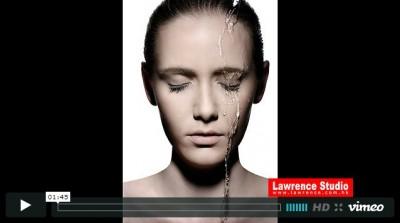 Technique : un portrait en studio avec de l’eau ruisselant sur le visage Shooting-Lawrence-Mak