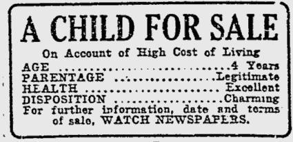 À vendre sur Facebook : bébé, 640 euros A_Child_for_Sale_(1920_film_ad)