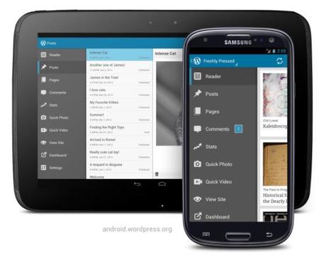 Mise à jour importante de l’application WordPress pour Blackberry 10 et Android wordpress-com-news-wordpress-for-android-ui-update-menu-drawer-freshly-pressed2