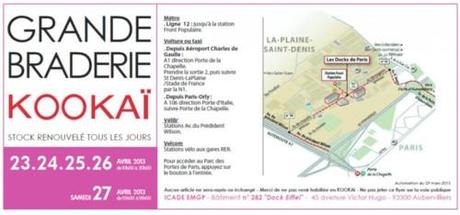 Alerte bon plan shopping : la braderie Kookaï 2013, c'est maintenant!