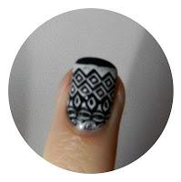 Nail Art stamping Aztèque...
