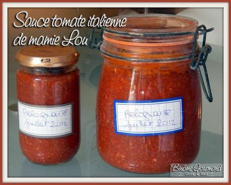 La sauce tomate italienne de mamie Lou (Bolognaise)