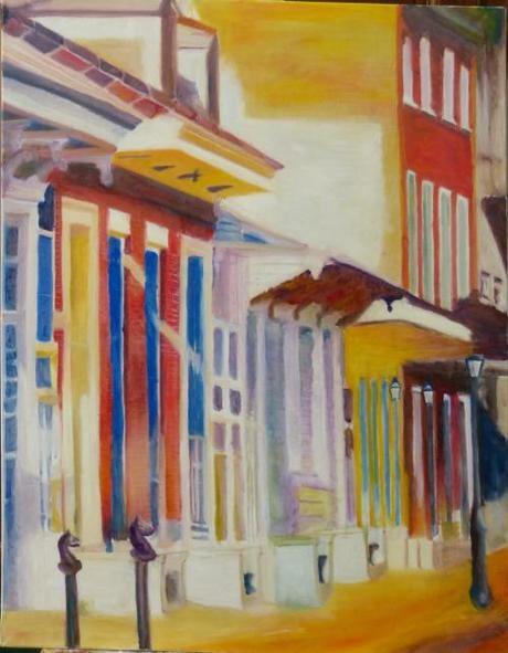 Nawlins (Une rue de New Orleans) Peinture de Serge Boisse