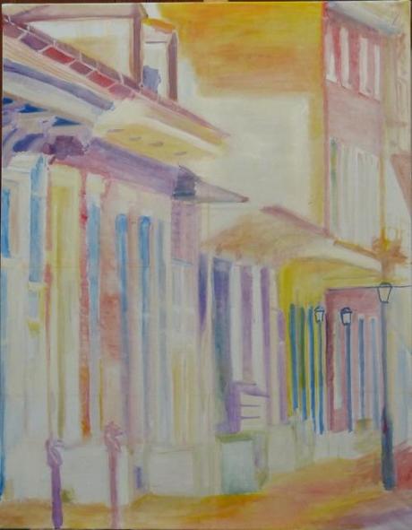 Nawlins (Une rue de New Orleans) Peinture de Serge Boisse