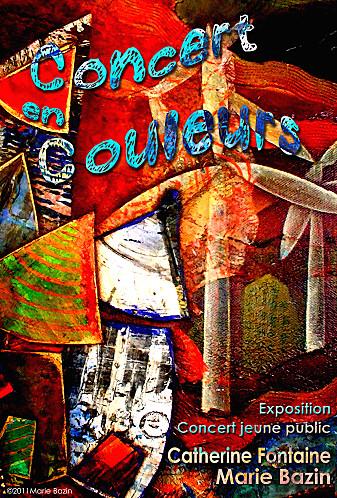 EXPOSITION Marie BAZIN à Léguillac de Cercles au Café associatif Lezidéfuz 11-AffConcertencouleur