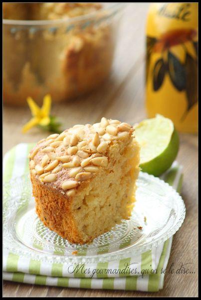 Gâteau aux saveurs méditerrannéennes (huile d'olive, citron vert et pignons de pin). Copie de Copie de Photo 2967