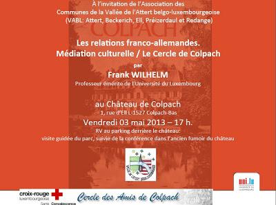 Conférence à Colpach Conférence à Colpach