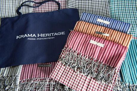 Le foulard authentique de Krama Héritage GammeKrama7-1000