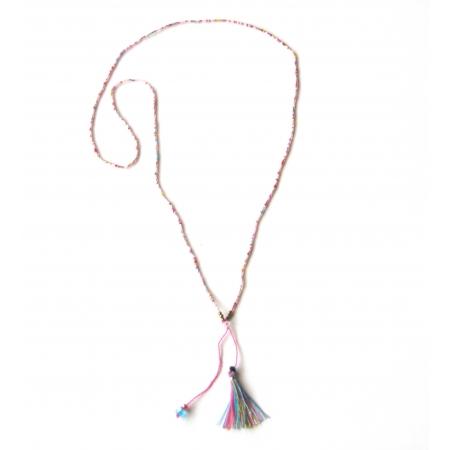 sendy-glass-bead-necklace-with-small-tassel sendy glass bead necklace with small tassel Zojora travel inspired