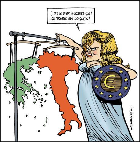 grece italie europe Une grande coalition pour laustérité en Italie
