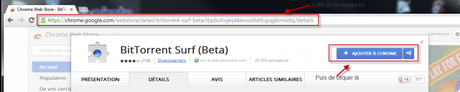 Test de « BitTorrent Surf » surf1