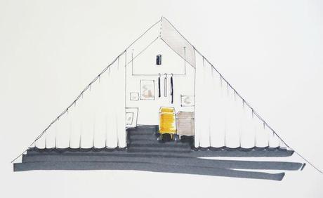 Aménagement d'une chambre sous les combles croquis chambre1
