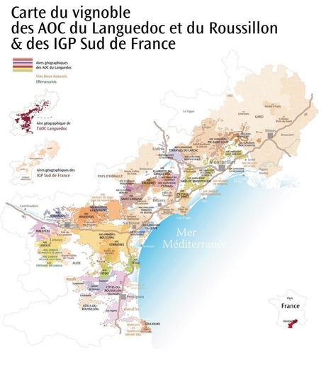 Carte Viticole du Languedoc 