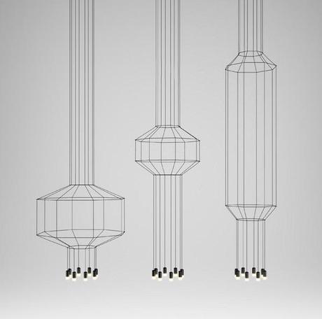 Wireflow suspensions géométriques par Arik Levy Wireflow suspensions géométriques par Arik Levy