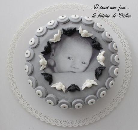 Gateau Black and white avec photo { PAS } il_etait_une_fois