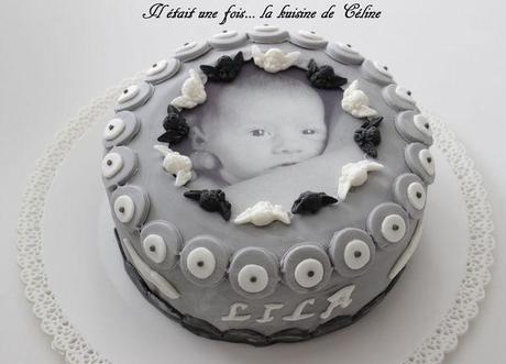 Gateau Black and white avec photo { PAS } il_etait_une_fois