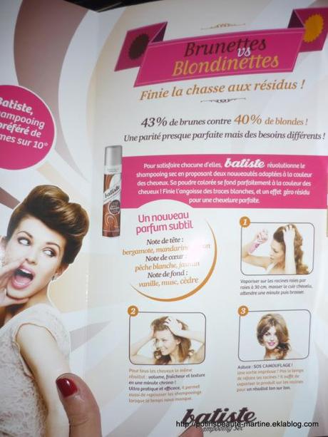 Accro aux shampooings secs BATISTE : j'ai testé le Brunette! Accro aux shampooings secs BATISTE : j'ai testé le Brunette!