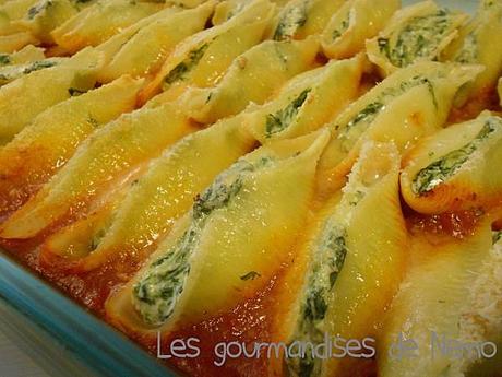 Conchiglioni farcis épinards-ricotta conchiglioni epinards ricotta (6)