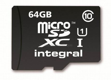 Nouvelle carte mémoire Integral micro SDXC 64 Go avec haute vitesse de transfert