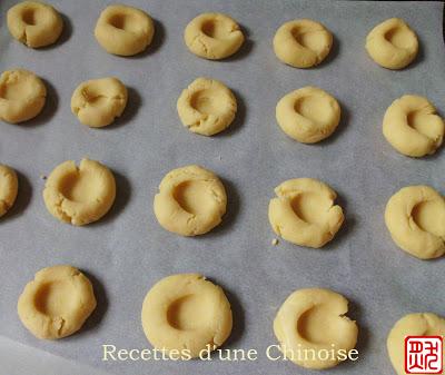 Petit sablé chinois aux amandes d'abricot 杏仁桃酥 xìngrén táosū