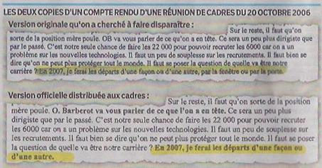 Un document de 2006 concernant les 22000 départs retrouvé? les départs de FT