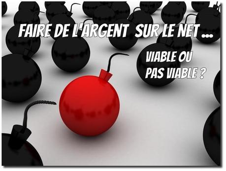 Faire de l’ argent sur le net …viable ou pas ? argent sur le net