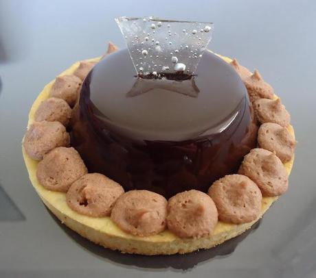 Entremet caramel et chocolat au lait Entremet caramel et chocolat au lait