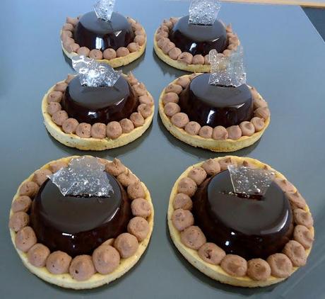 Entremet caramel et chocolat au lait Entremet caramel et chocolat au lait