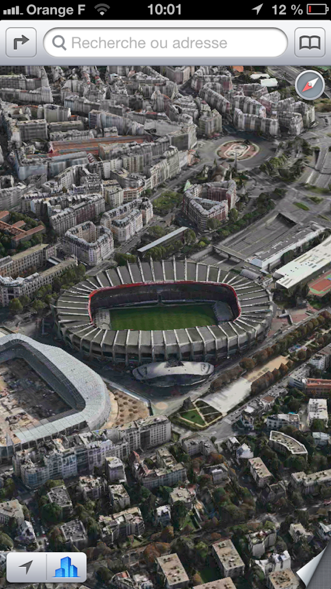 Plans : Paris enfin en 3D avec FlyOver Capture d’écran 2013-05-09 à 10.43.17