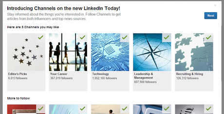Du nouveau sur LinkedIn Today : lancement des channels
