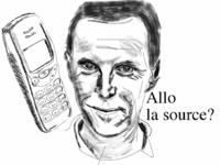 Gérard Davet et un téléphone (sur le blog d'Antoine Laurent) Gérard Davet et un téléphone (sur le blog d'Antoine Laurent)