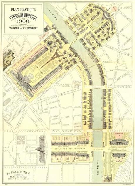 Plan Pratique de l'exposition Universelle de Paris - 1900