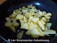Omelette aux pommes de terre et radis