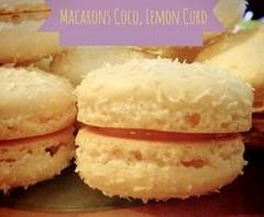 Macarons noix de coco, lemon curd